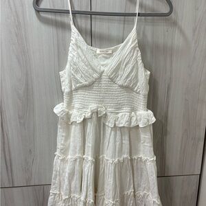 White Tiered Ruffle Sundress